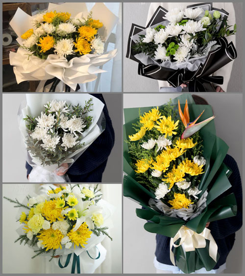 山东临沂沂南县界湖街道丹山子新村白事花束代送